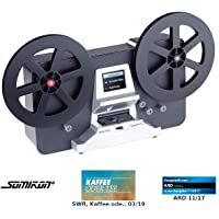 Somikon Escáner de película: Escáner y digitalizador de películas HD-XL para Super 8 y 8 mm- Rollos de hasta 7&quot- (Súper 8…